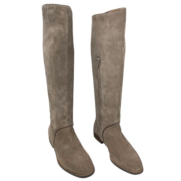 UGG Women’s Brown Gracen Suede Knee High Block Heel Riding Boots Size US 7 - Picture 5 of 12